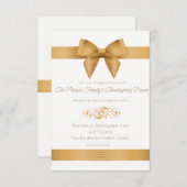 Invitations de luxe de dîner de thanksgiving d'arc (Devant / Derrière)