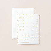 Invitations de luxe Foil Black Graduation Party (Derrière avec enveloppe)