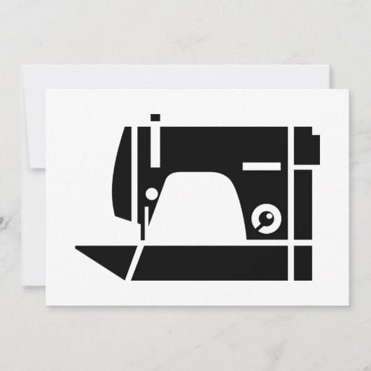 Invitations de machine à coudre (Devant)