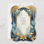 INVITATIONS DE MANIPULATION TURQUOISE OR ETHÉRÉAL (Dos)