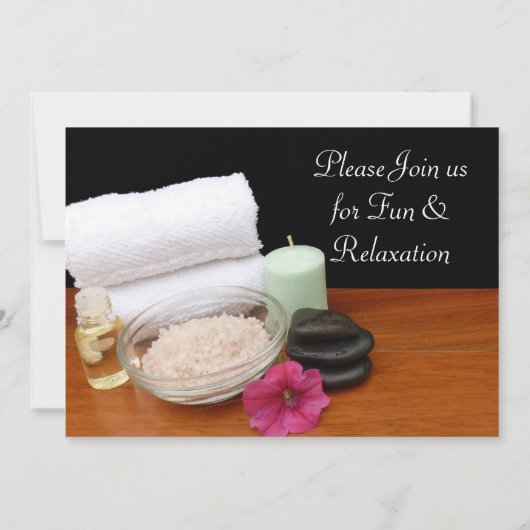 Invitations de manucure et pédicure Spa sur mesure (Dos)