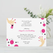 Invitations de manucure Rose Black Stars Anniversa (Debout devant)