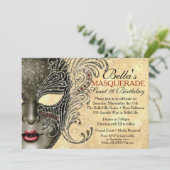 Invitations de Mardi Gras Masquerade Party (Debout devant)