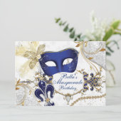 Invitations de Mardi Gras Masquerade Party (Debout devant)