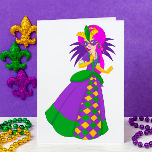 Invitations de Mardi Gras Queen