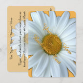 Invitations de marguerite Carte RSVP personnalisée (Devant / Derrière)