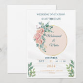 Invitations de mariage (Devant / Derrière)