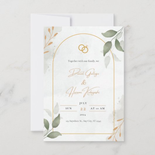 Invitations de mariage (Devant)