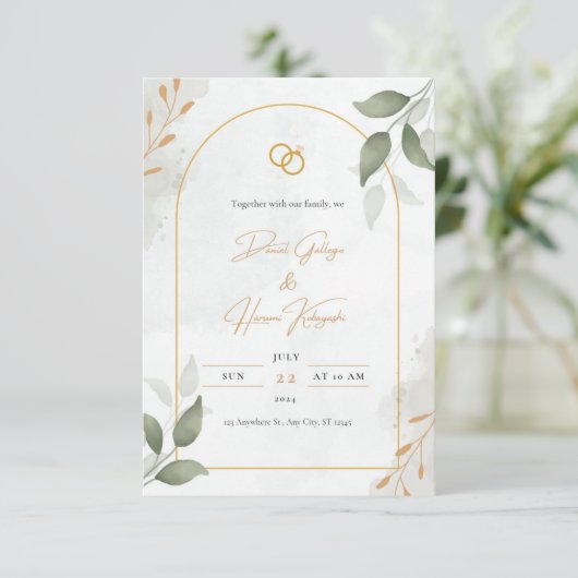Invitations de mariage (Debout devant)