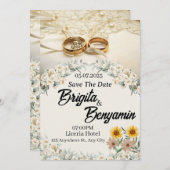 invitations de mariage (Devant / Derrière)