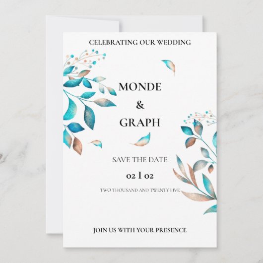 Invitations de mariage (Devant)