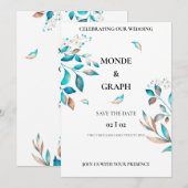 Invitations de mariage (Devant / Derrière)