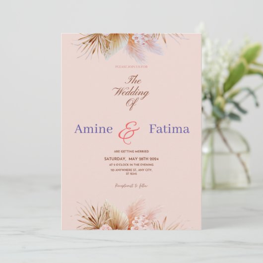 Invitations de mariage (Debout devant)