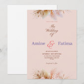 Invitations de mariage (Devant / Derrière)