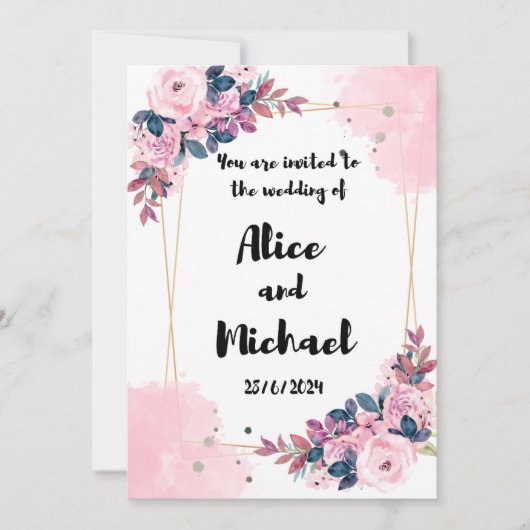 Invitations de mariage (Devant)