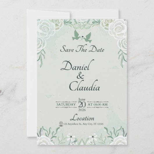 Invitations de mariage (Dos)
