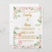 Invitations de mariage (Devant / Derrière)