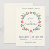 Invitations de mariage (Devant / Derrière)