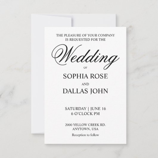 Invitations de mariage (Devant)