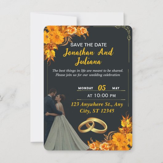 invitations de mariage (Devant)