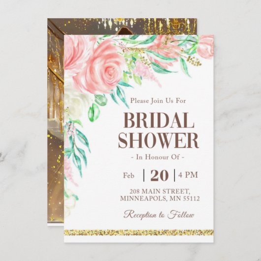 Invitations de mariage (Devant / Derrière)
