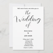 Invitations de mariage (Devant)