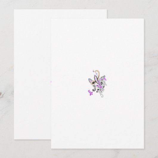 Invitations de mariage (Devant / Derrière)