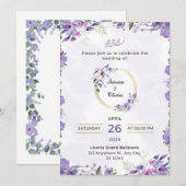 Invitations de mariage (Devant / Derrière)