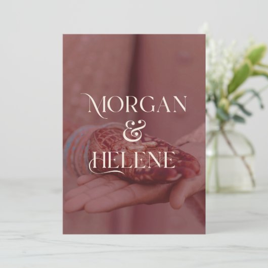 Invitations de mariage (Debout devant)