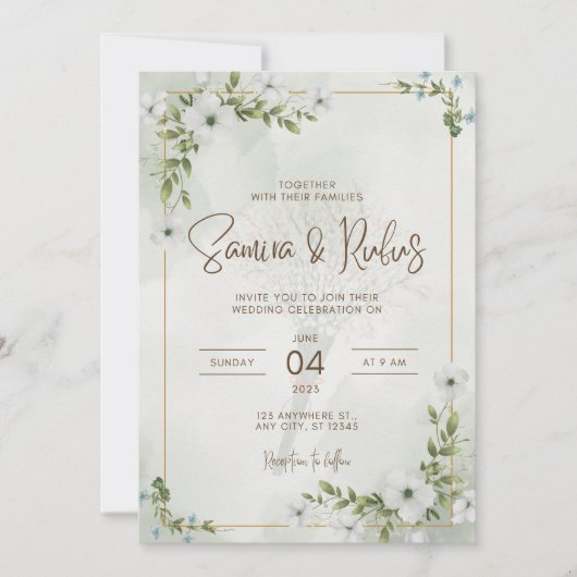 invitations de mariage (Devant)
