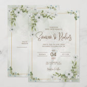 invitations de mariage (Devant / Derrière)