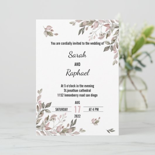 Invitations de mariage (Debout devant)