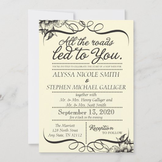 invitations de mariage (Devant)