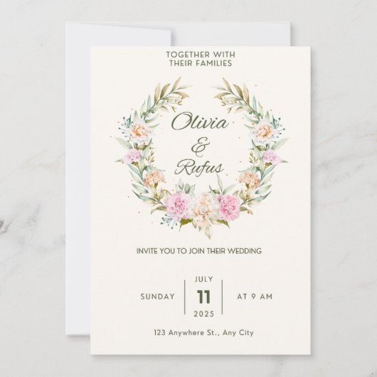 Invitations de mariage (Devant)