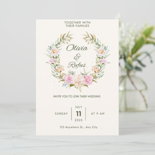 Invitations de mariage (Debout devant)