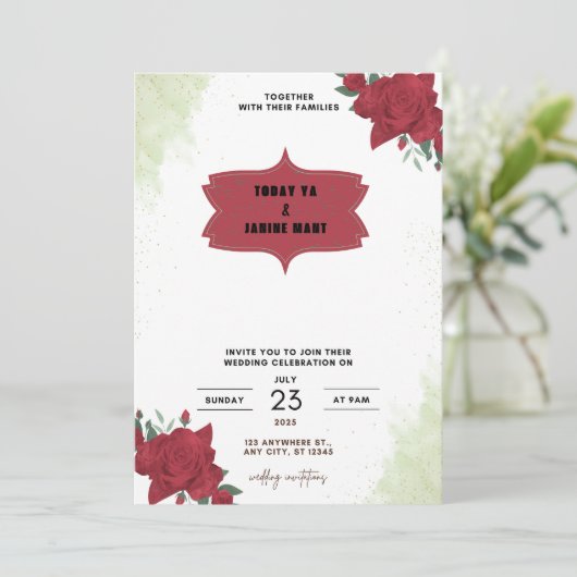 invitations de mariage 2025 (Debout devant)