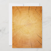 Invitations de mariage à anneaux d'arbre Vintage (Dos)