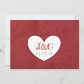 Invitations de mariage à bicyclette Tandem (Dos)