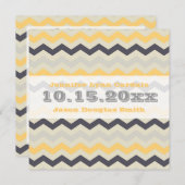 Invitations de mariage à brèves de fromage jaune e (Devant / Derrière)