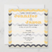 Invitations de mariage à brèves de fromage jaune e (Dos)