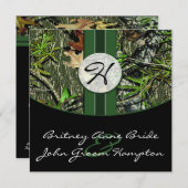 Invitations de mariage à Camo (Devant / Derrière)