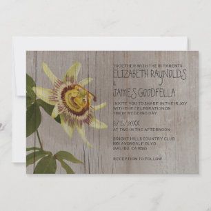 Invitations de mariage à fleurs de la passion russ