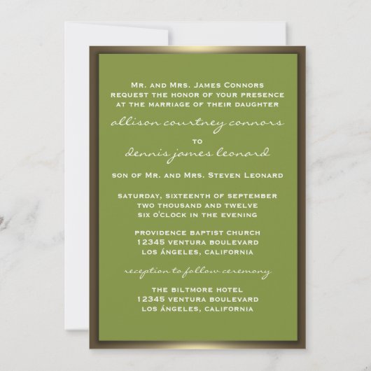 Invitations de mariage à la caméra (Dos)
