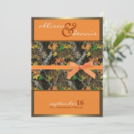 Invitations de mariage à la caméra (Debout devant)