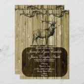 Invitations de mariage à la chasse à la faune de R (Devant / Derrière)