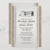 Invitations de mariage à la ferme (Devant / Derrière)