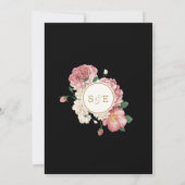 Invitations de mariage à la florale (Dos)