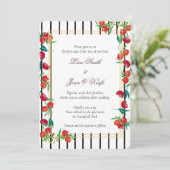 Invitations de mariage à la grenade en aquarelle B (Debout devant)