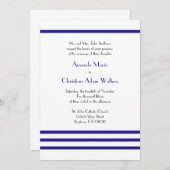 Invitations de mariage à la mode (bleu marine) (Devant / Derrière)