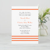 Invitations de mariage à la mode (orange) (Debout devant)
